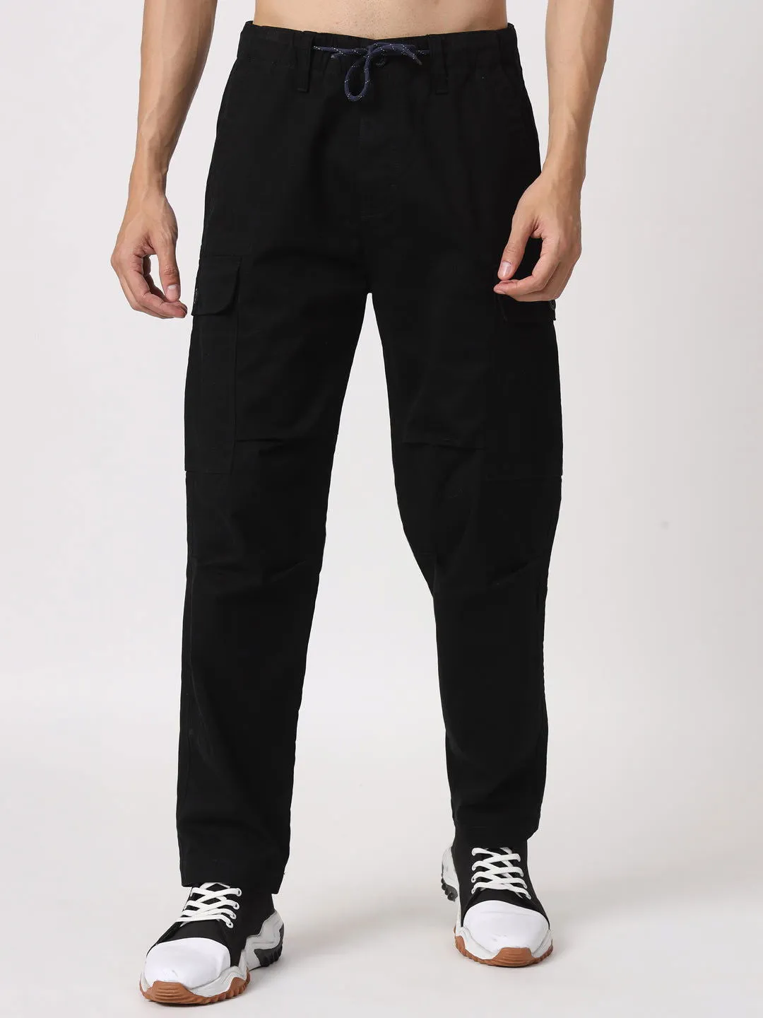 Black baggy cargo