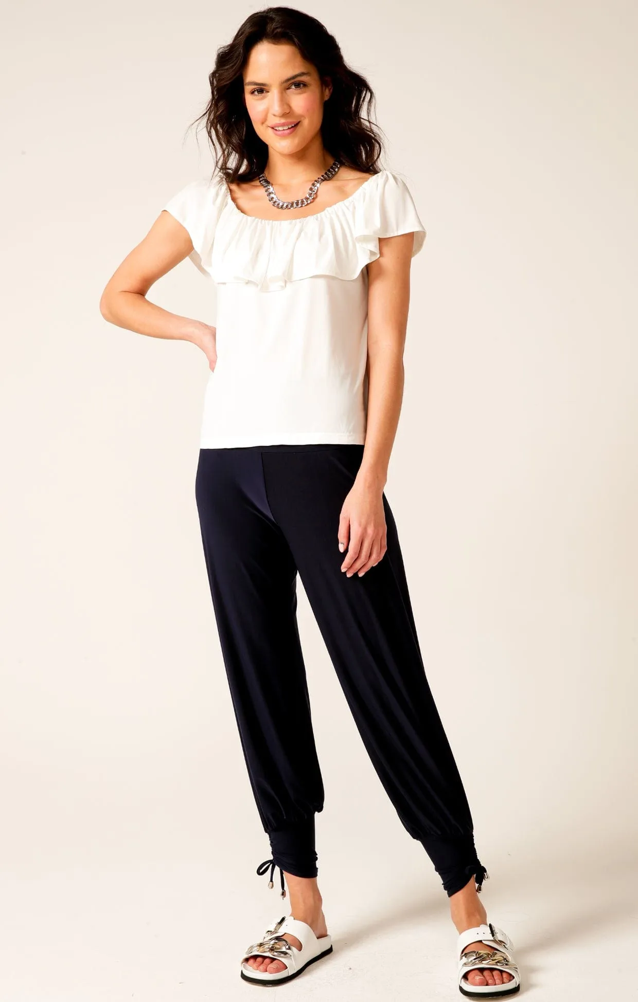 HAREM PANT IN NAVY