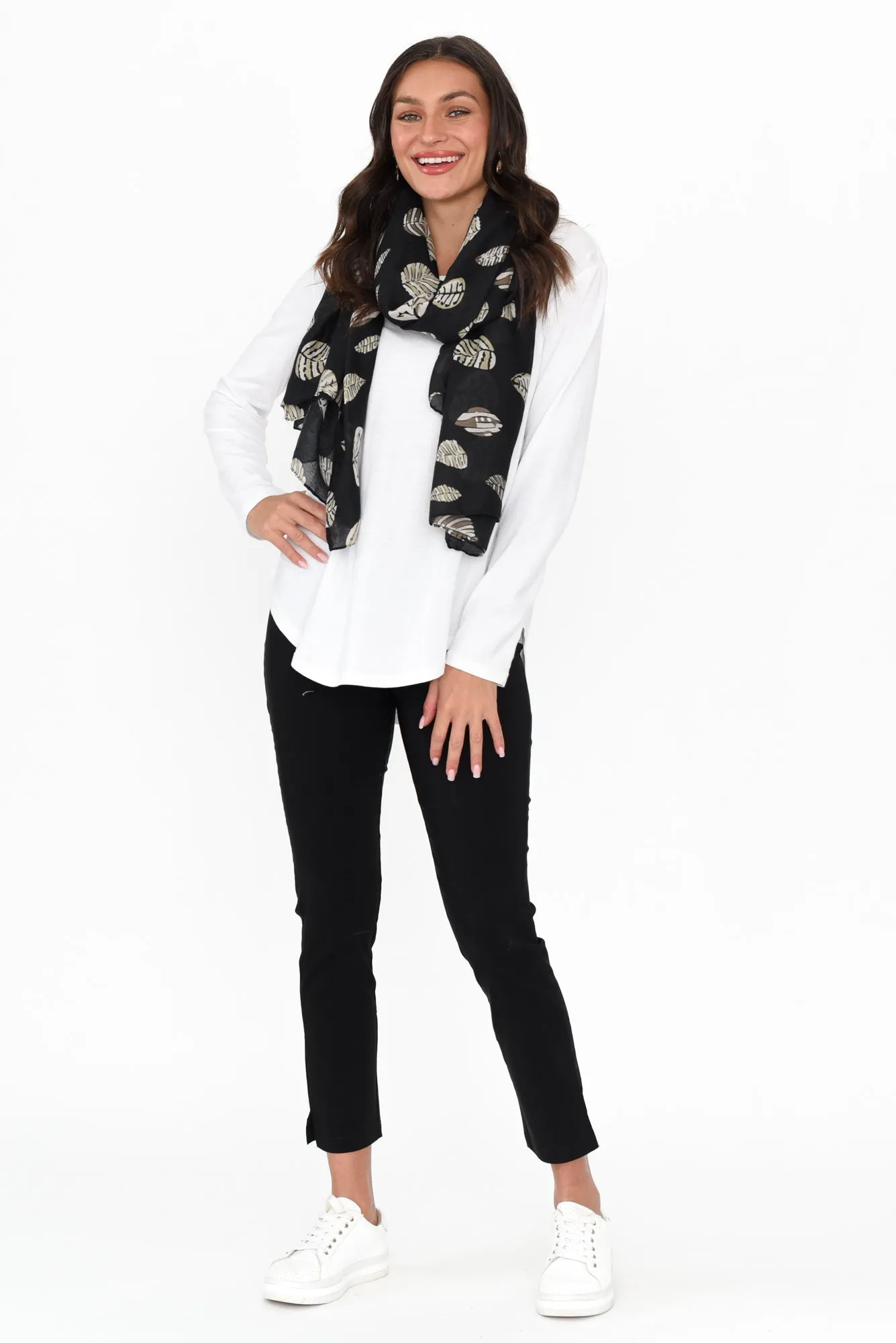 Marlin Black Slim Leg Pants