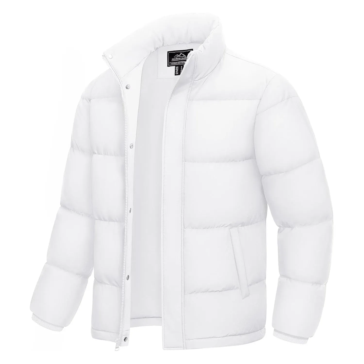 Men's Down Jacket Warm Puffer Jacket Winter Coats Water Resistant Windproof Insulated Jacket
