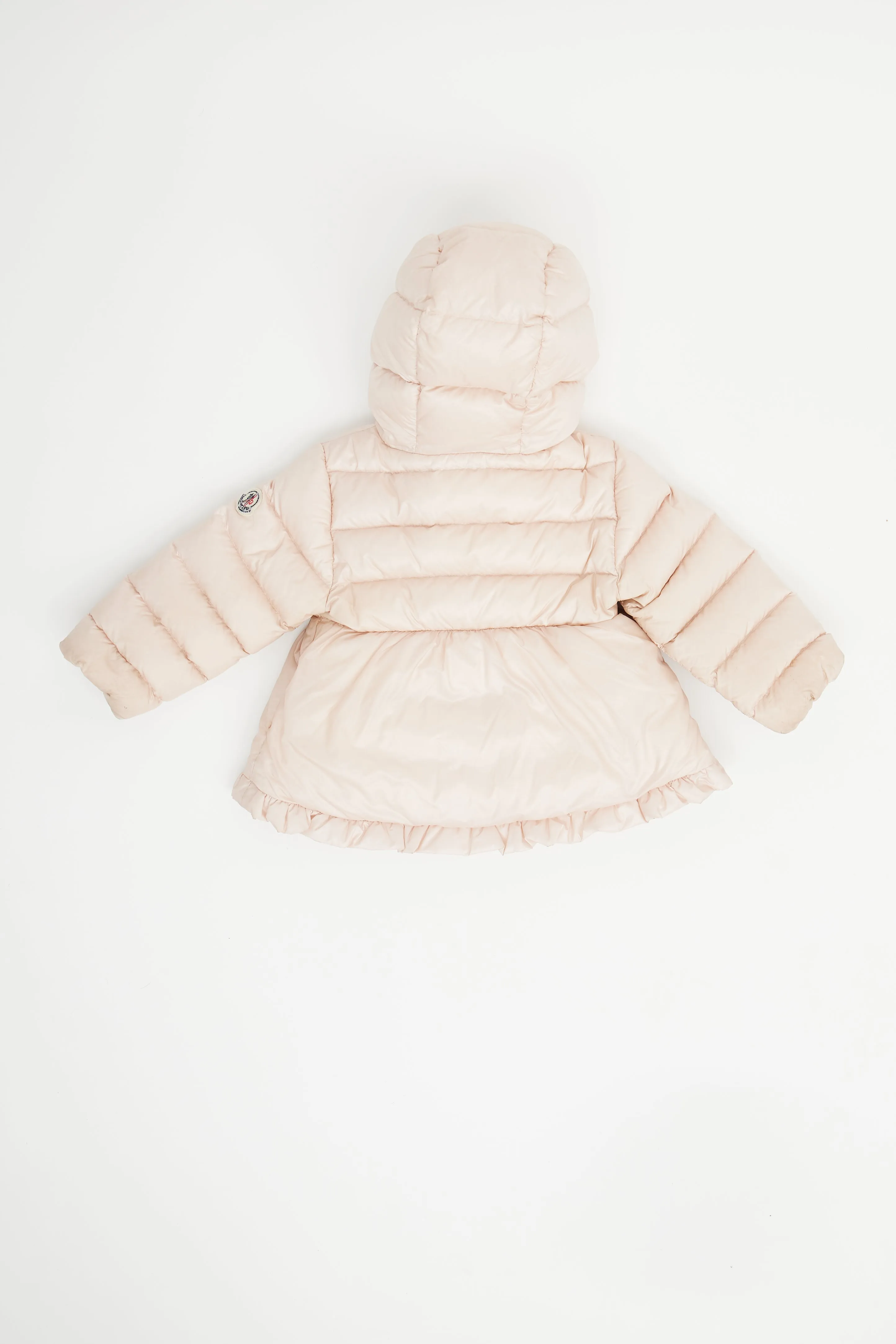 Pink Peplum Puffer Coat