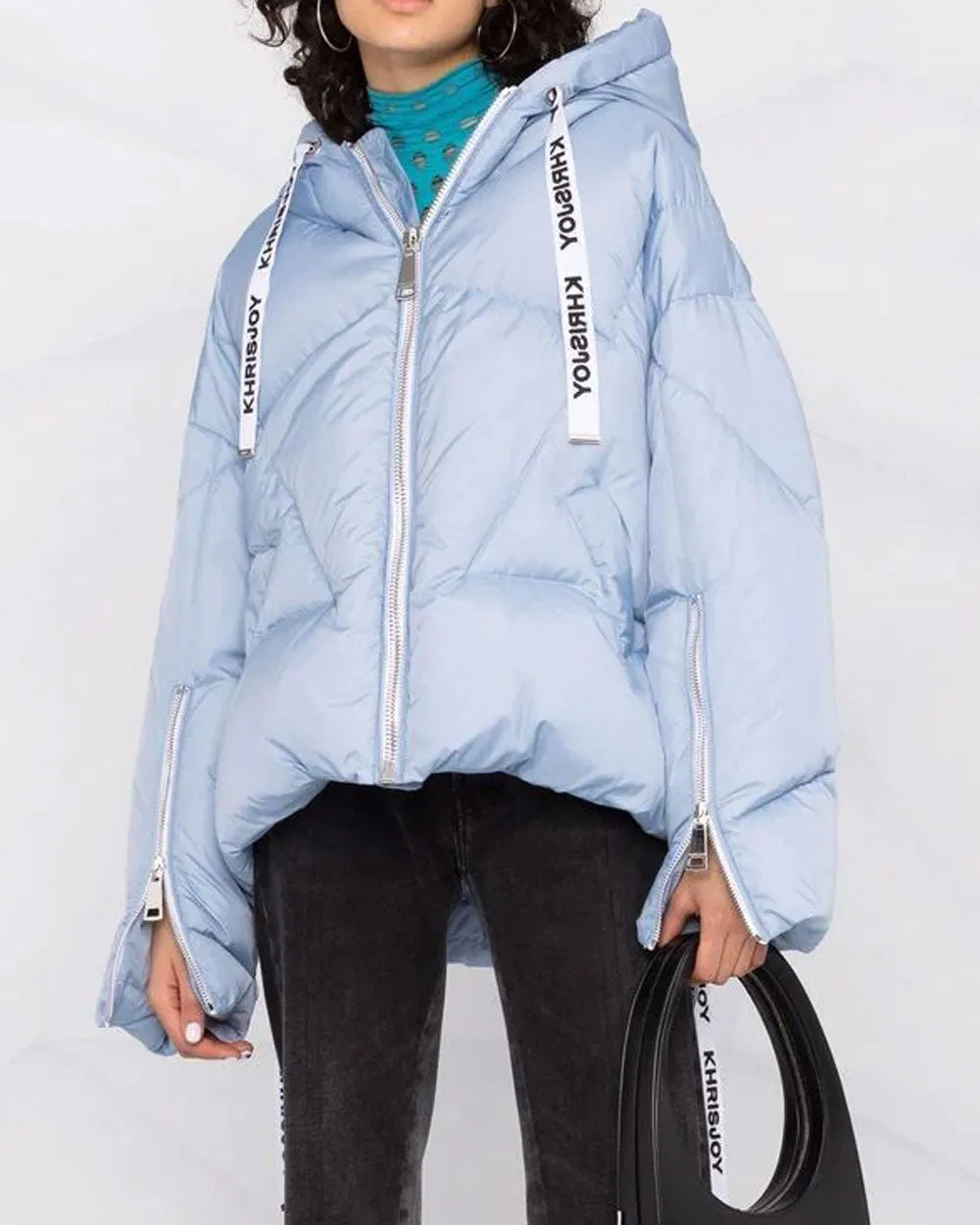 Sky Blue Iconic Puffer Jacket
