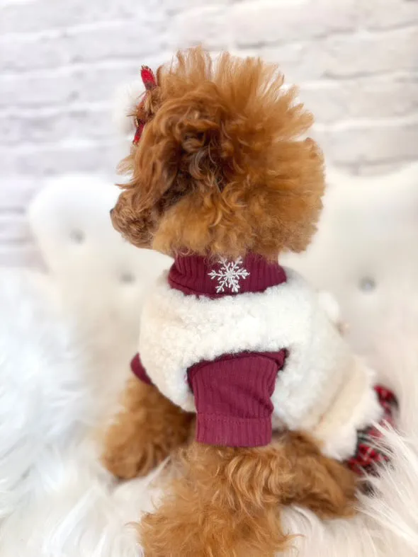 TaniWina Christmas Snowflake Ribbed Tops