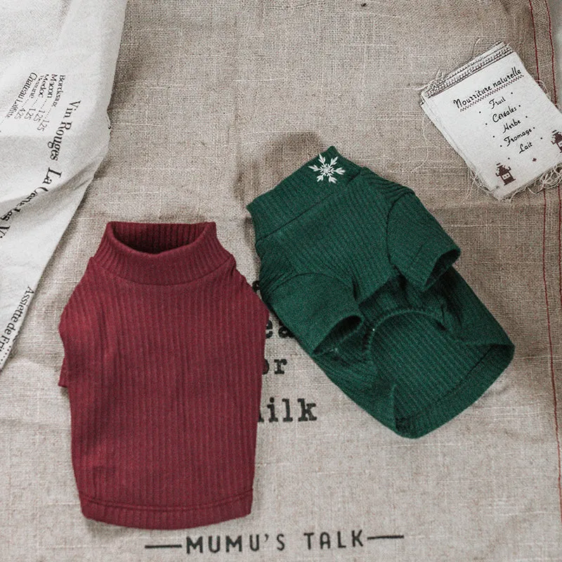 TaniWina Christmas Snowflake Ribbed Tops