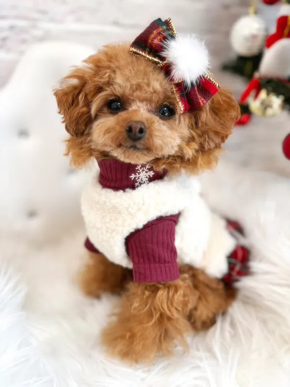 TaniWina Christmas Snowflake Ribbed Tops